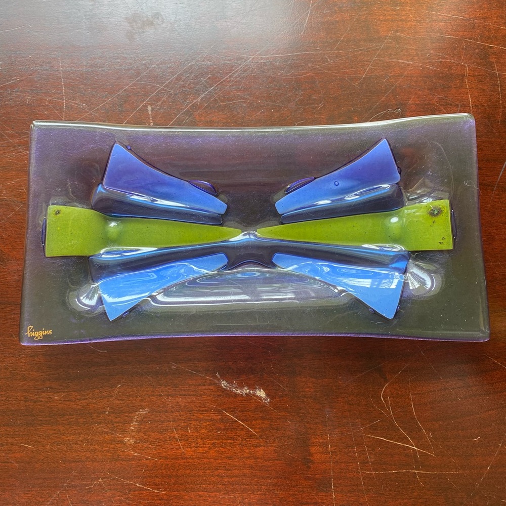 Vintage Higgins Glass Tray